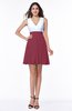 Casual A-line Sleeveless Zip up Pleated Plus Size Bridesmaid Dresses
