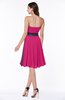 Classic A-line Strapless Knee Length Ruching Plus Size Bridesmaid Dresses