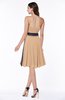 Classic A-line Strapless Knee Length Ruching Plus Size Bridesmaid Dresses