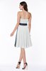 Classic A-line Strapless Knee Length Ruching Plus Size Bridesmaid Dresses