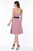 Classic A-line Strapless Knee Length Ruching Plus Size Bridesmaid Dresses