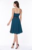 Classic A-line Strapless Knee Length Ruching Plus Size Bridesmaid Dresses