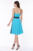 Classic A-line Strapless Knee Length Ruching Plus Size Bridesmaid Dresses