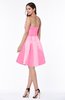 Cute A-line Sleeveless Zipper Short Pleated Plus Size Bridesmaid Dresses