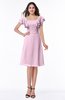 Simple A-line Sleeveless Zip up Sash Plus Size Bridesmaid Dresses
