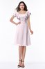 Simple A-line Sleeveless Zip up Sash Plus Size Bridesmaid Dresses