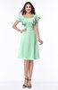 Simple A-line Sleeveless Zip up Sash Plus Size Bridesmaid Dresses