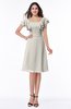 Simple A-line Sleeveless Zip up Sash Plus Size Bridesmaid Dresses