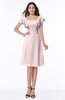 Simple A-line Sleeveless Zip up Sash Plus Size Bridesmaid Dresses