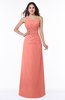 Modern One Shoulder Sleeveless Half Backless Chiffon Ruching Plus Size Bridesmaid Dresses