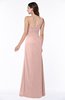 Modern One Shoulder Sleeveless Half Backless Chiffon Ruching Plus Size Bridesmaid Dresses
