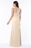 Modern One Shoulder Sleeveless Half Backless Chiffon Ruching Plus Size Bridesmaid Dresses
