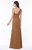 Modern One Shoulder Sleeveless Half Backless Chiffon Ruching Plus Size Bridesmaid Dresses