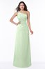 Modern One Shoulder Sleeveless Half Backless Chiffon Ruching Plus Size Bridesmaid Dresses