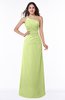 Modern One Shoulder Sleeveless Half Backless Chiffon Ruching Plus Size Bridesmaid Dresses