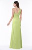Modern One Shoulder Sleeveless Half Backless Chiffon Ruching Plus Size Bridesmaid Dresses