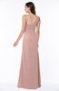 Modern One Shoulder Sleeveless Half Backless Chiffon Ruching Plus Size Bridesmaid Dresses