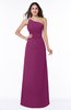 Modern One Shoulder Sleeveless Half Backless Chiffon Ruching Plus Size Bridesmaid Dresses