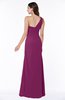 Modern One Shoulder Sleeveless Half Backless Chiffon Ruching Plus Size Bridesmaid Dresses