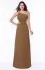 Modern One Shoulder Sleeveless Half Backless Chiffon Ruching Plus Size Bridesmaid Dresses