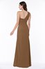 Modern One Shoulder Sleeveless Half Backless Chiffon Ruching Plus Size Bridesmaid Dresses