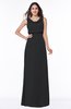 Modern A-line Jewel Chiffon Draped Plus Size Bridesmaid Dresses