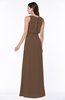 Modern A-line Jewel Chiffon Draped Plus Size Bridesmaid Dresses