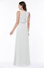 Modern A-line Jewel Chiffon Draped Plus Size Bridesmaid Dresses