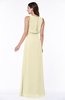 Modern A-line Jewel Chiffon Draped Plus Size Bridesmaid Dresses