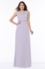 Modern A-line Jewel Chiffon Draped Plus Size Bridesmaid Dresses