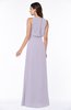 Modern A-line Jewel Chiffon Draped Plus Size Bridesmaid Dresses