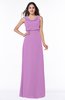 Modern A-line Jewel Chiffon Draped Plus Size Bridesmaid Dresses