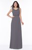 Modern A-line Jewel Chiffon Draped Plus Size Bridesmaid Dresses