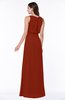 Modern A-line Jewel Chiffon Draped Plus Size Bridesmaid Dresses