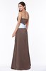 Elegant A-line Strapless Zipper Satin Sash Plus Size Bridesmaid Dresses