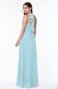 Plain A-line Halter Sleeveless Ribbon Plus Size Bridesmaid Dresses