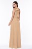 Plain A-line Halter Sleeveless Ribbon Plus Size Bridesmaid Dresses