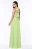 Plain A-line Halter Sleeveless Ribbon Plus Size Bridesmaid Dresses