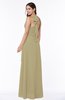 Plain A-line Halter Sleeveless Ribbon Plus Size Bridesmaid Dresses