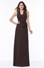 Plain A-line Halter Sleeveless Ribbon Plus Size Bridesmaid Dresses