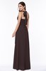 Plain A-line Halter Sleeveless Ribbon Plus Size Bridesmaid Dresses