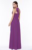 Plain A-line Halter Sleeveless Ribbon Plus Size Bridesmaid Dresses