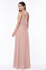 Plain A-line Halter Sleeveless Ribbon Plus Size Bridesmaid Dresses