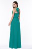 Plain A-line Halter Sleeveless Ribbon Plus Size Bridesmaid Dresses