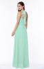 Plain A-line Halter Sleeveless Ribbon Plus Size Bridesmaid Dresses