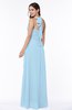 Plain A-line Halter Sleeveless Ribbon Plus Size Bridesmaid Dresses