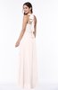 Plain A-line Halter Sleeveless Ribbon Plus Size Bridesmaid Dresses