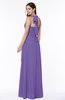Plain A-line Halter Sleeveless Ribbon Plus Size Bridesmaid Dresses