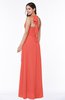 Plain A-line Halter Sleeveless Ribbon Plus Size Bridesmaid Dresses