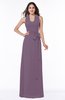Plain A-line Halter Sleeveless Ribbon Plus Size Bridesmaid Dresses